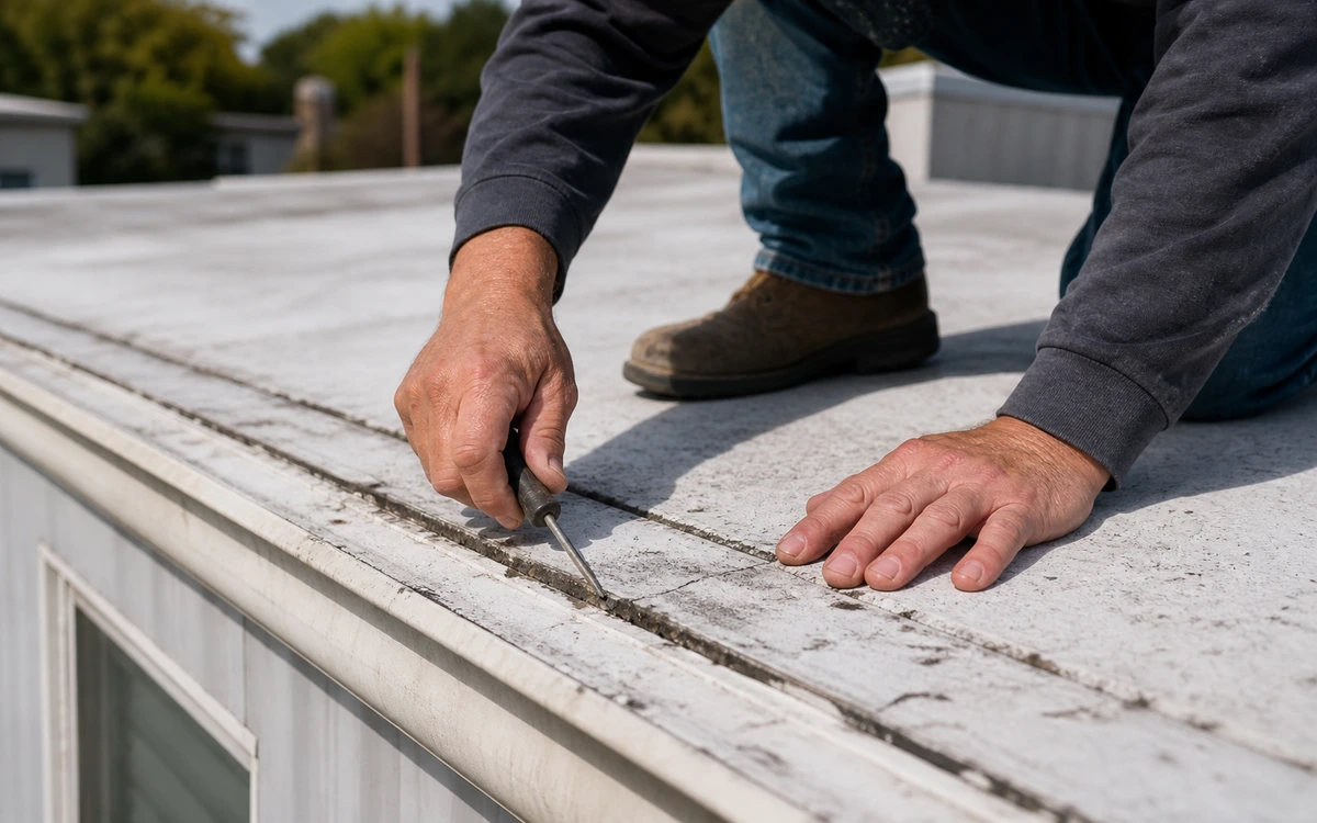 Mobile home roof inspection contractor